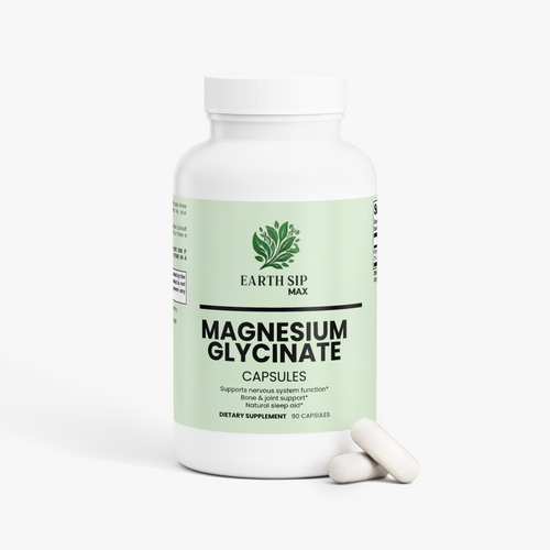 Magnesium Glycinate for Sleep, Stress & Muscle Relaxation  High Absorption, Gentle Formula