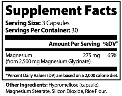 Magnesium Glycinate for Sleep, Stress & Muscle Relaxation  High Absorption, Gentle Formula